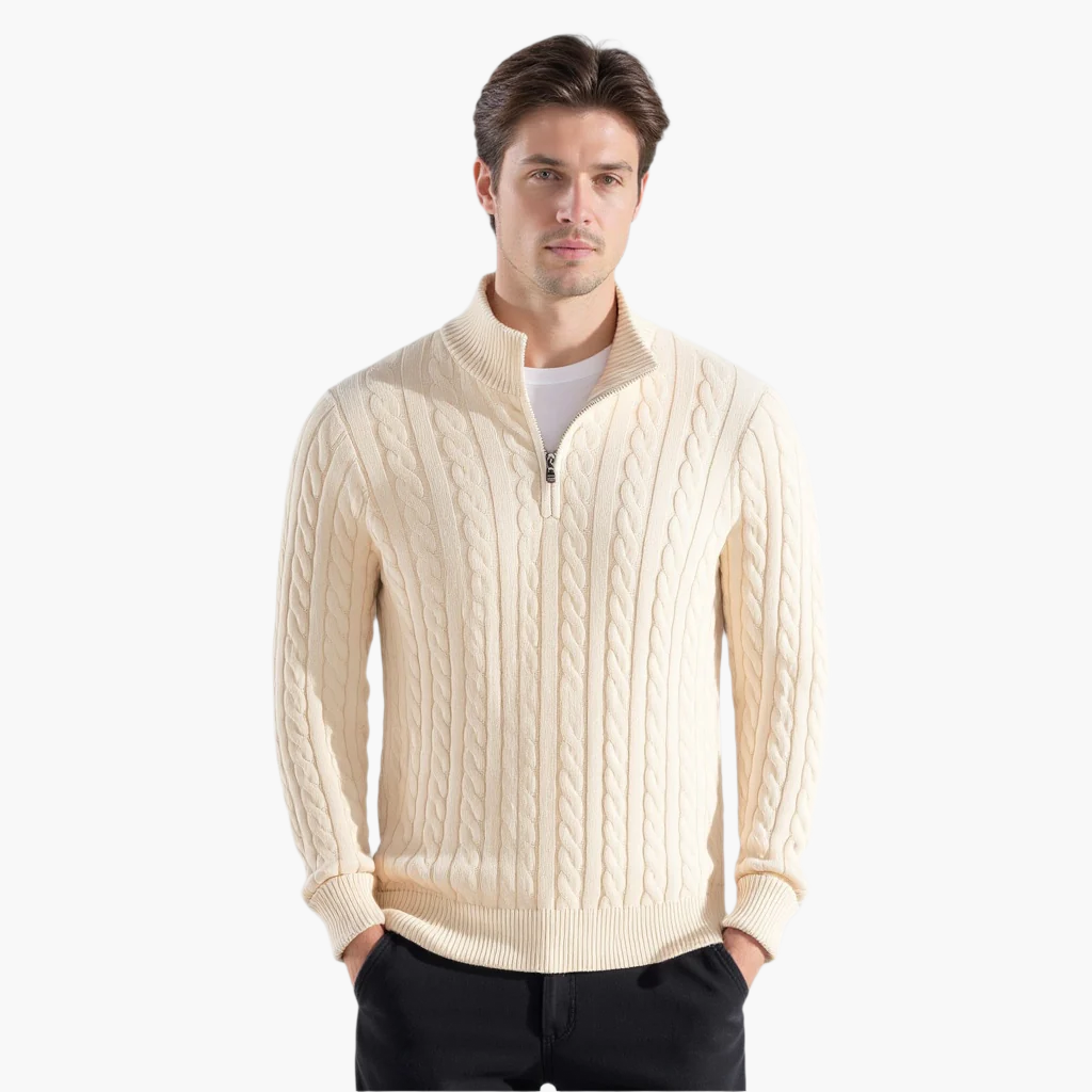 Serano™ Zipped Cable Sweater
