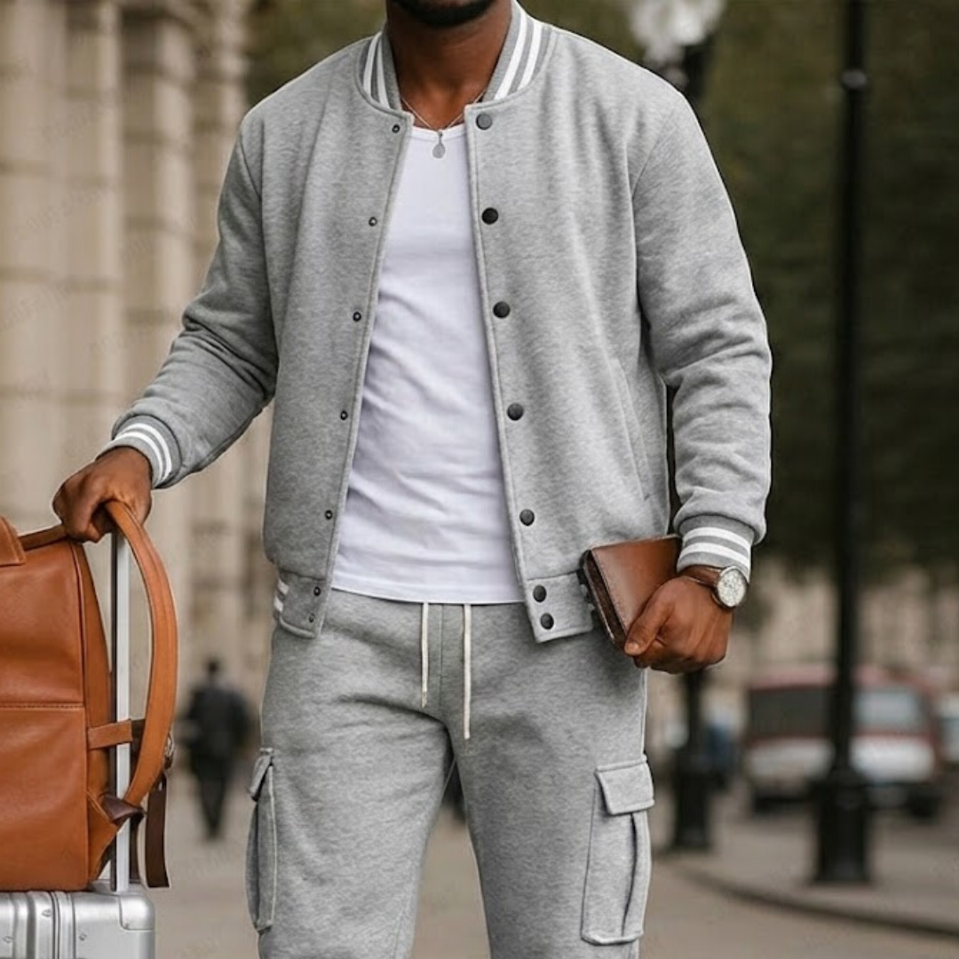 Athletic Inspired Blazer Pants Set