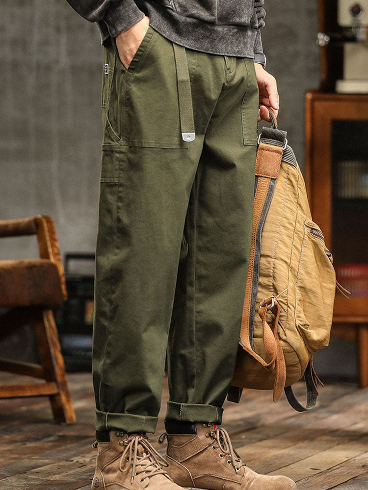 Men's Vintage-Inspired Casual Utility Pants