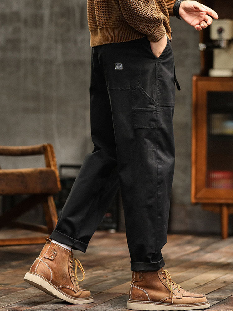 Men's Vintage-Inspired Casual Utility Pants