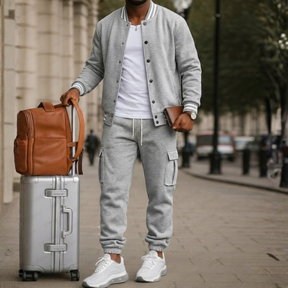 Athletic Inspired Blazer Pants Set