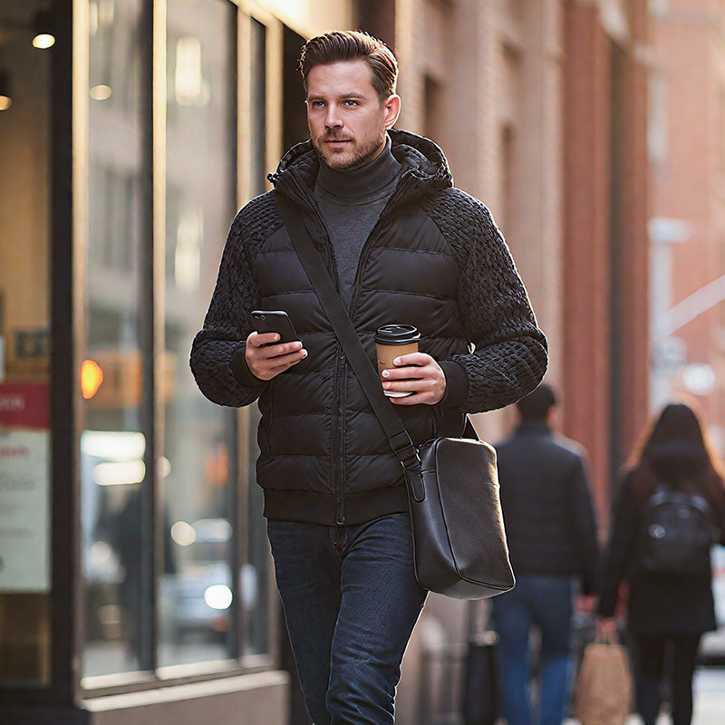 ⏳Time-Limited Special⏰Men's Windproof Padded & Hooded Jacket