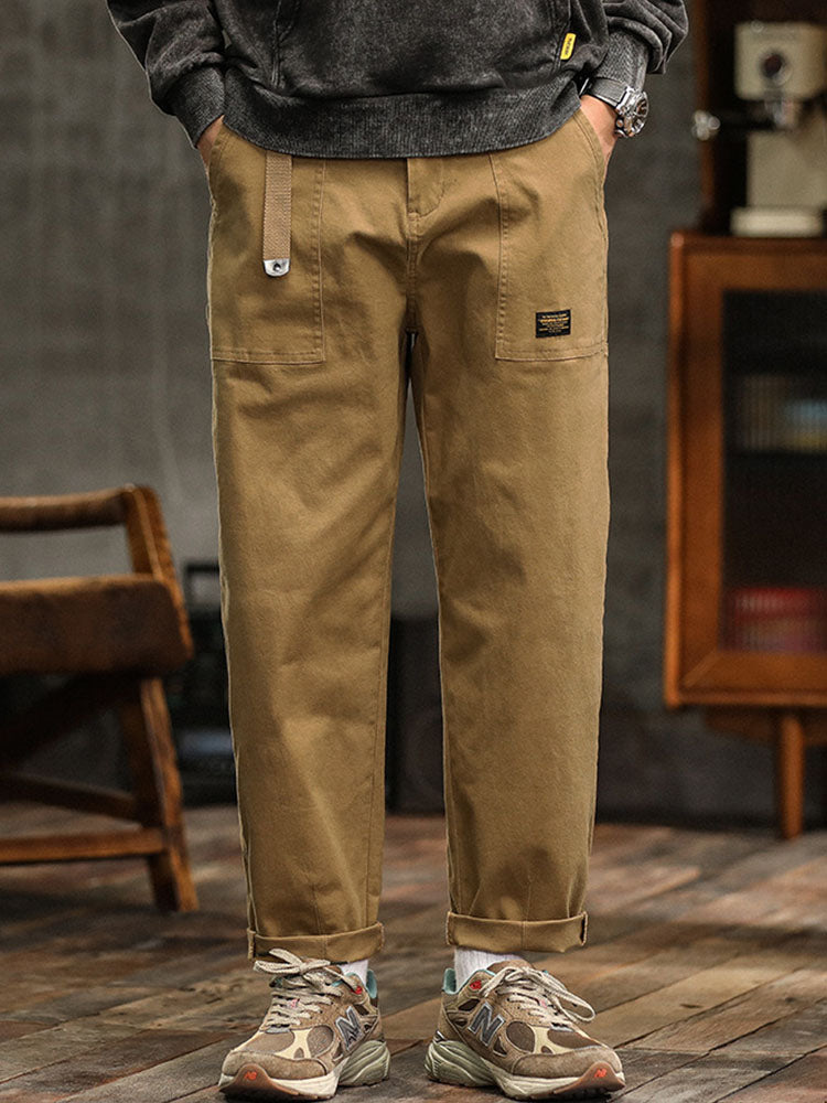 Men's Vintage-Inspired Casual Utility Pants