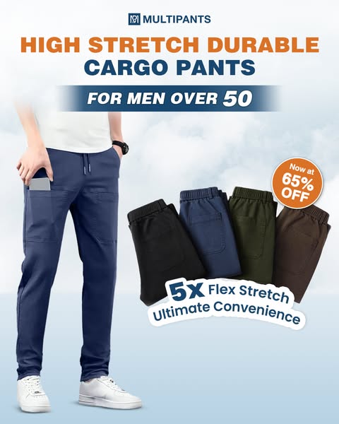 Serano™ MultiPants – High Stretch Multi-pocket Durable Cargo Pants