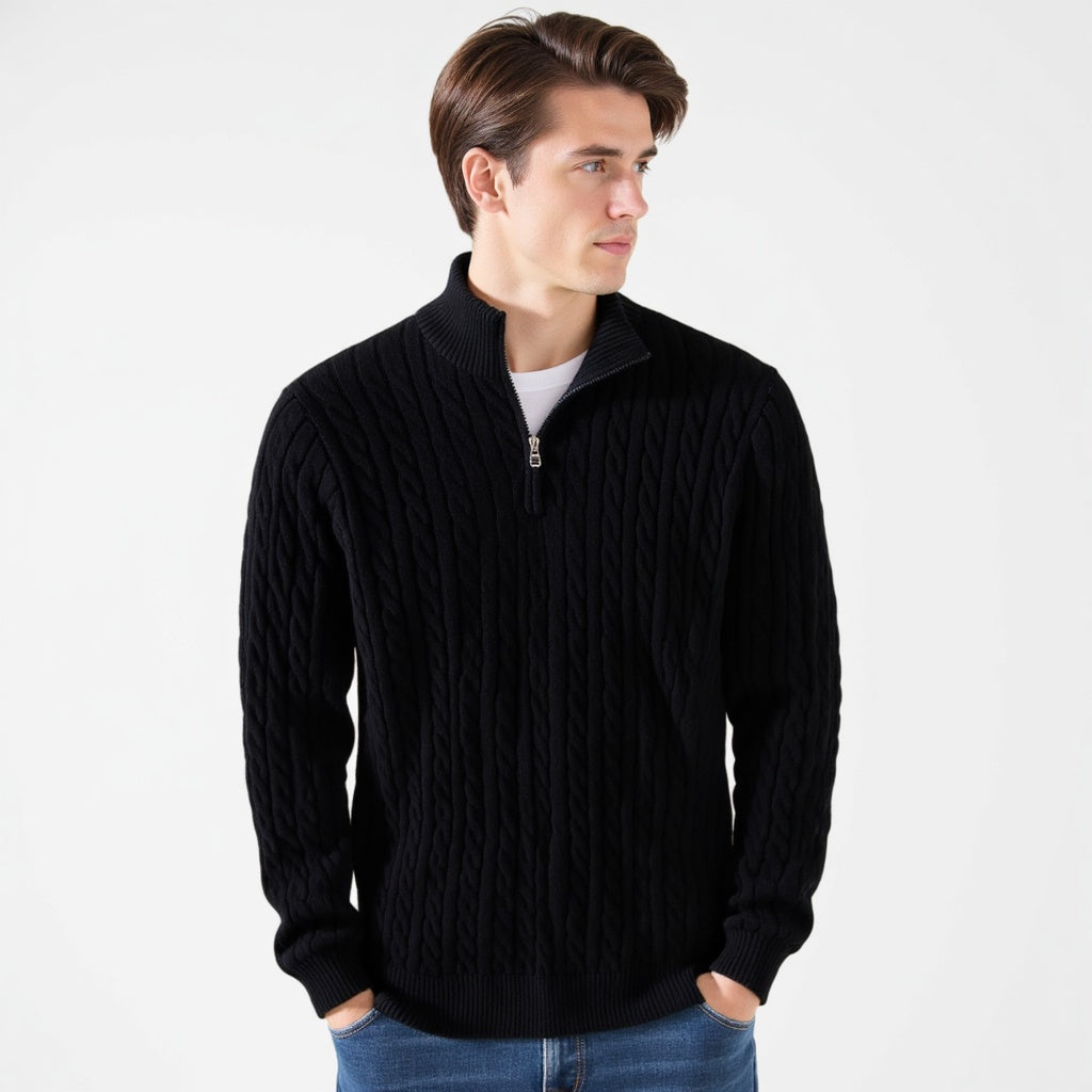 Serano™ Zipped Cable Sweater