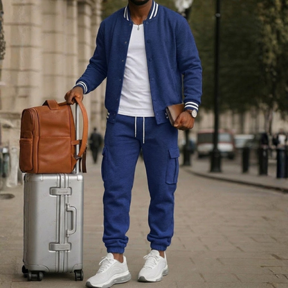 Athletic Inspired Blazer Pants Set