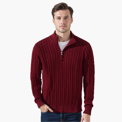 Serano™ Zipped Cable Sweater