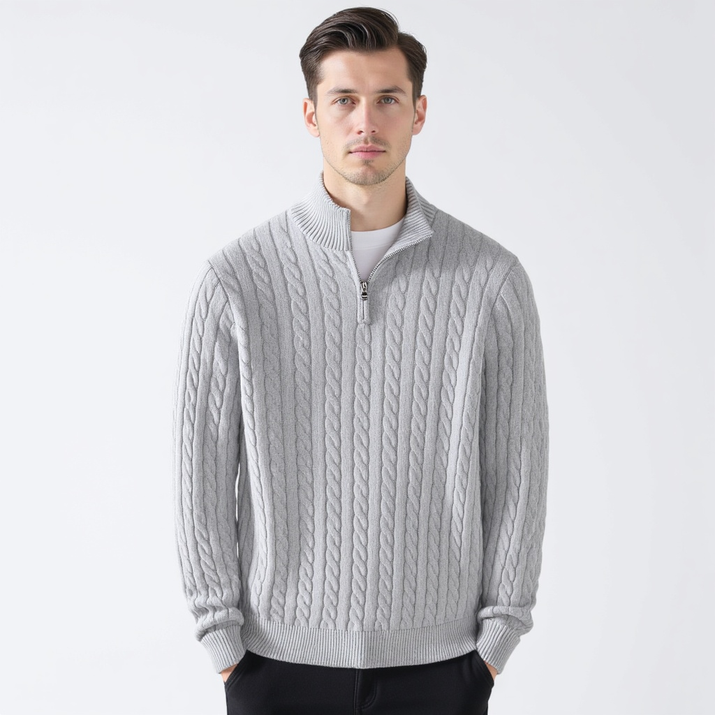 Serano™ Zipped Cable Sweater